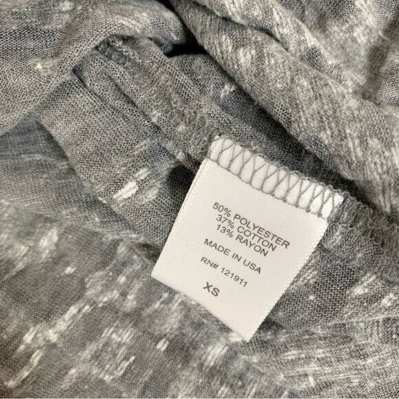 REVOLVE LNA Women's Cape Strap Tee Top T-shirt Burnout 3/4 Length Sleeve Gray XS - Picture 11 of 14